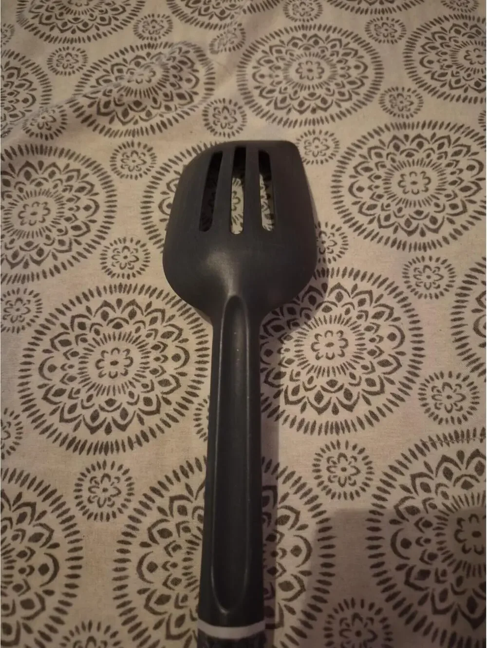 Calphalon Gray Nylon Slotted Serving Cooking Spoon Non Scratch Heat Resistant